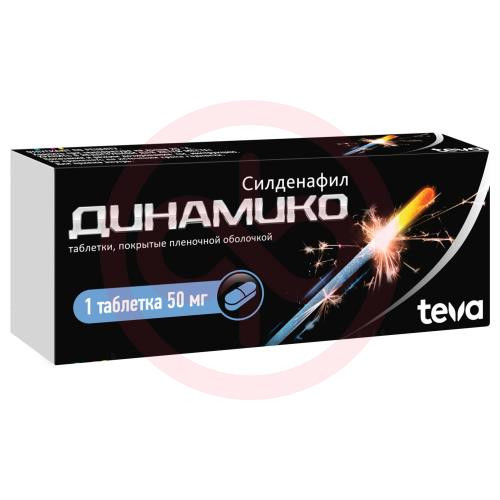 Динамико таблетки покрытые пленочной оболочкой 50мг №1