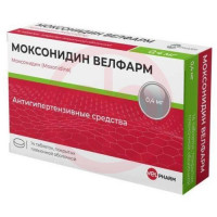 Моксонидин велфарм таблетки покрытые пленочной оболочкой 0,4мг №14