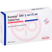 Конкор ам таблетки 5мг + 5мг №30