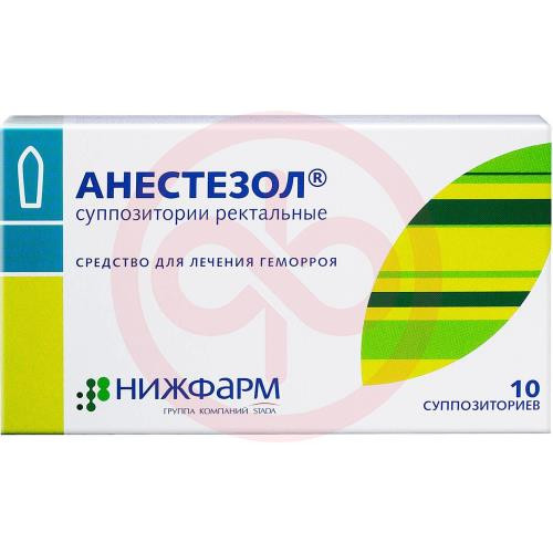Анестезол суппозитории ректальные 100 мг + 40 мг + 20 мг + 4 мг №10