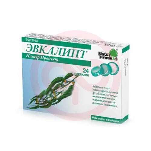Эвкалипт натур продукт пастилки 2,5г №24 (бад)