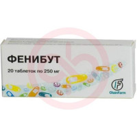 Фенибут таблетки 250мг №20