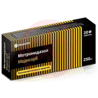 Метронидазол медисорб таблетки 250мг №20
