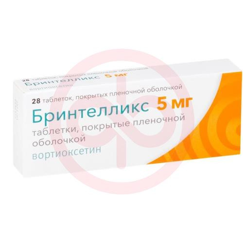 Бринтелликс таблетки покрытые пленочной оболочкой 5мг №28