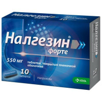 Налгезин форте таблетки покрытые пленочной оболочкой 550мг №10