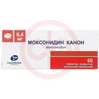 Моксонидин канон таблетки покрытые пленочной оболочкой 0.4мг №60