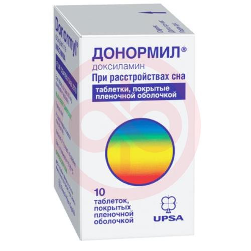 Донормил таблетки покрытые пленочной оболочкой 15мг №10