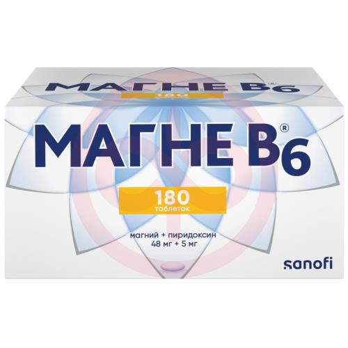 Магне b6 таблетки покрытые оболочкой №180