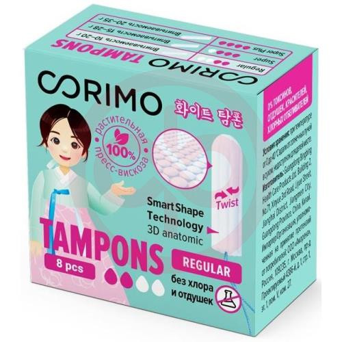 Коримо тампоны №8 regular s Коримо тампоны №8 regular s