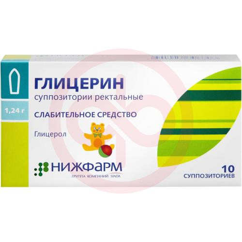 Глицерин суппозитории ректальные 1.24г №10 Глицерин суппозитории ректальные 1.24г №10