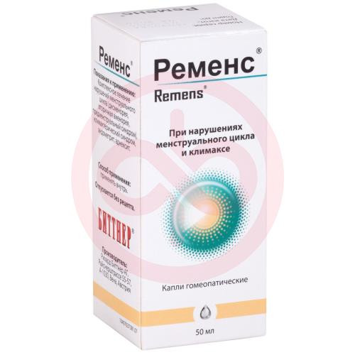 Ременс капли гомеопатические 50мл