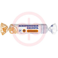 Мультифорте аскорбиновая к-та солнышко таблетки 3г №10 с сахаром апельсин