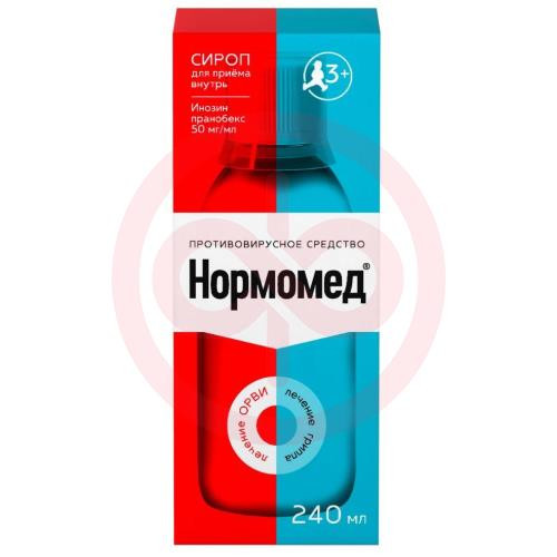 Нормомед сироп 50мг/мл 240мл в комплекте с мерным стаканчиком