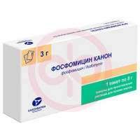 Фосфомицин канон гранулы для приготовления раствора для приема внутрь 3000мг 8000мг №1