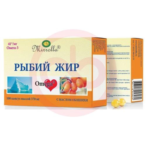 Мирролла рыбий жир капсулы №100 омега-3 +  масло облепихи