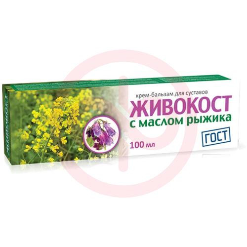 Живокост крем-бальзам д/суставов масло рыжика 100мл. /твинс тэк/