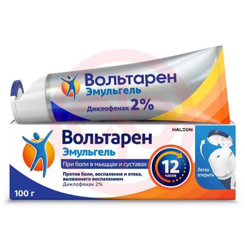 Вольтарен эмульгель гель для наружного применения 2% 100г