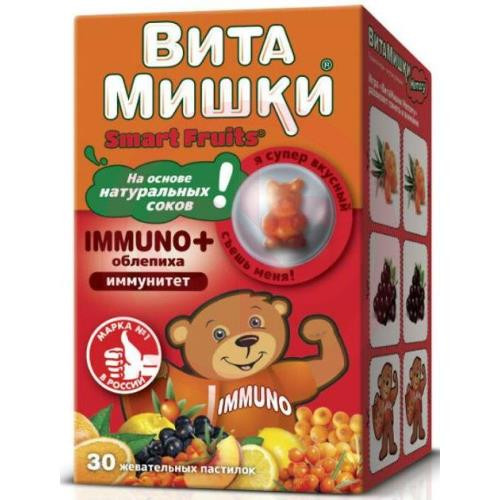 Витамишки иммуно плюс облепиха пастилки жевательные 2,5г №30