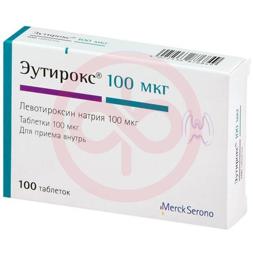 Эутирокс таблетки 100мкг №100