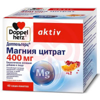 Доппельгерц актив магния цитрат порошок 400мг №40 массой 6г
