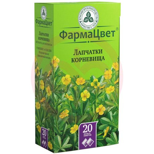 Лапчатки корневища сырье растительное измельченное 2,5г №20