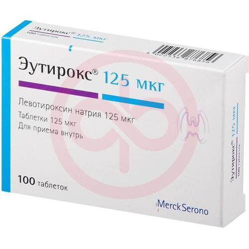 Эутирокс таблетки 125мкг №100