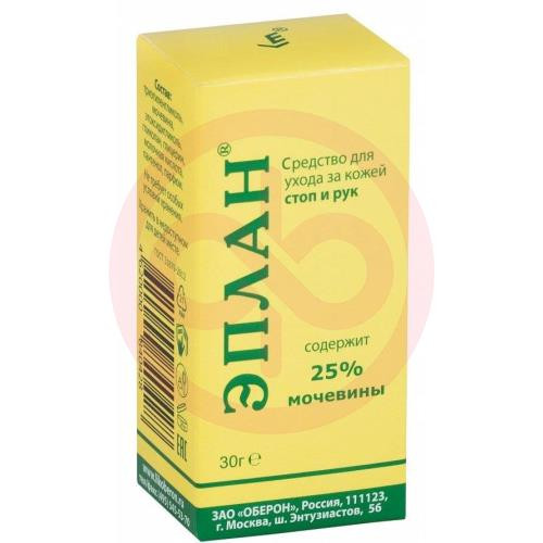 Эплан средство 30г д/ухода за кожей стоп и рук 25% мочевины (гель)