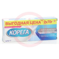 Корега крем для фиксации зубных протезов 70г №2 нейтральный вкус