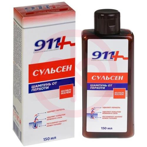 911 ваша служба спасения шампунь против перхоти 150мл сульсен 911 ваша служба спасения шампунь против перхоти 150мл сульсен