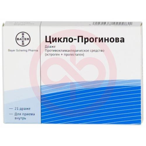 Цикло-прогинова таблетки покрытые пленочной оболочкой набор 0.5 мг + 2 мг и 2 мг №21 /в наб /в наборе: таблетки, покрытые оболочкой светло-коричневого цвета-10 шт. и таблетки, покрытые оболочкой белые цвета -11 шт./