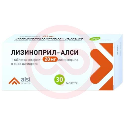 Лизиноприл-алси таблетки 20мг №30