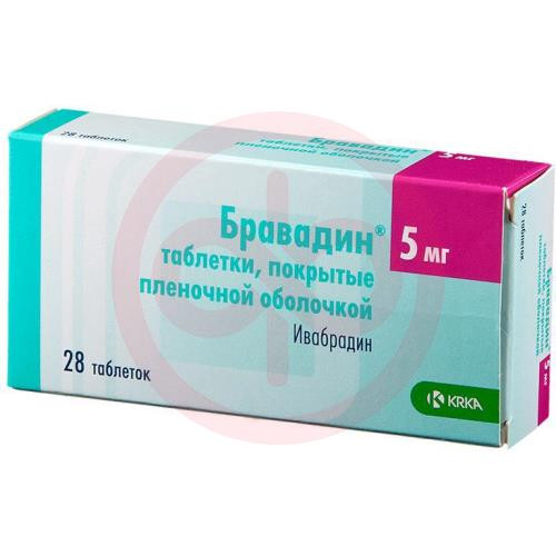 Бравадин таблетки покрытые пленочной оболочкой 5мг №28 Бравадин таблетки покрытые пленочной оболочкой 5мг №28