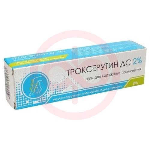 Троксерутин дс гель для наружного применения 2% 30г
