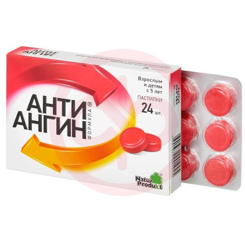 Анти-ангин формула пастилки №24 Анти-ангин формула пастилки №24