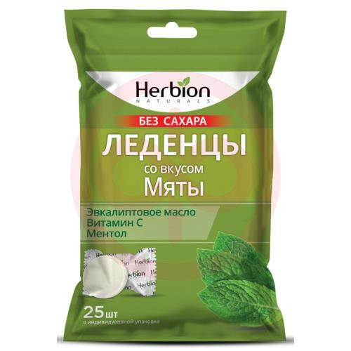 Хербион леденцы без сахара №25 со вкусом мяты