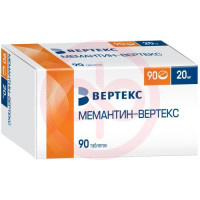 Мемантин-вертекс таблетки покрытые пленочной оболочкой 20мг №90