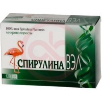 Спирулина вэл таблетки 500мг №120
