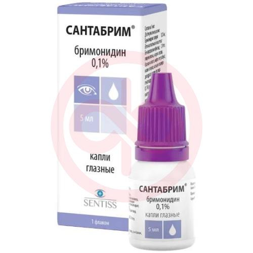 Сантабрим капли глазные 0,1% 5мл