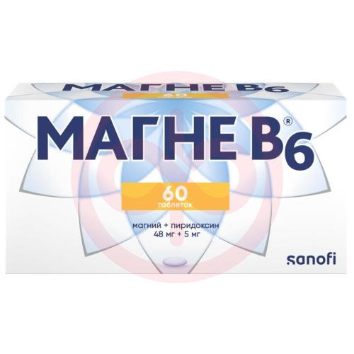 Магне b6 таблетки покрытые оболочкой №60