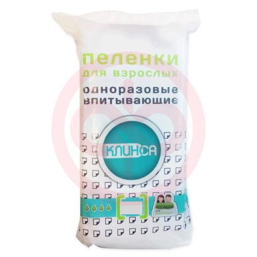 Клинса пеленки одноразовые впитывающие №5 60х90см