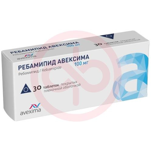 Ребамипид авексима таблетки покрытые пленочной оболочкой 100мг №30