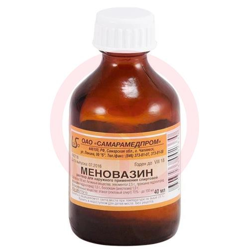 Меновазин раствор для наружного применения спиртовой 40мл