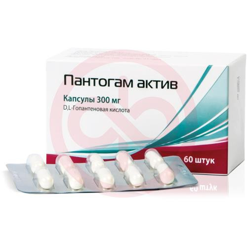 Пантогам актив капсулы 300мг №60
