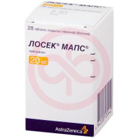 Лосек мапс таблетки покрытые пленочной оболочкой 20мг №28