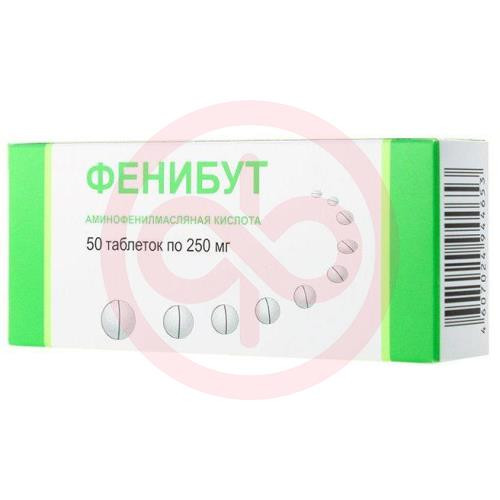 Фенибут таблетки 250мг №50