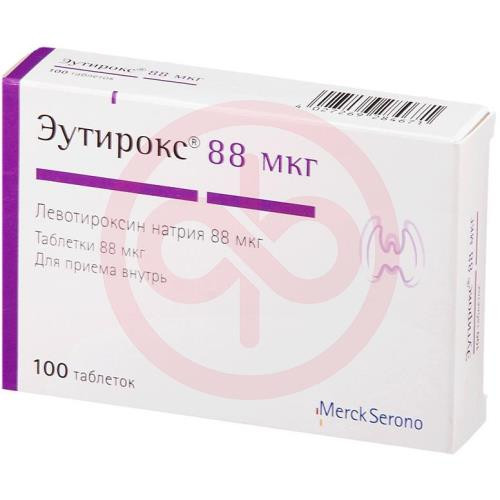 Эутирокс таблетки 88мкг №100
