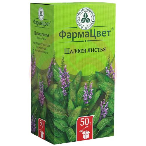 Шалфея листья измельченные 50г