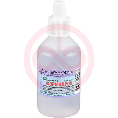 Формидрон раствор для наружного применения спиртовой 100мл Формидрон раствор для наружного применения спиртовой 100мл