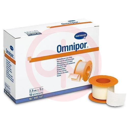 Омнипор пластырь 2,5смх5м неткан. белый /арт.900551/