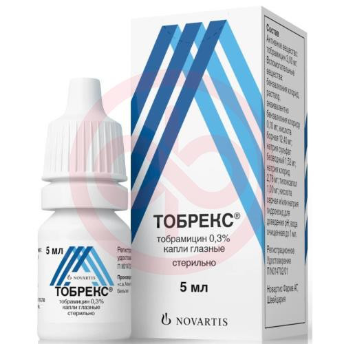 Тобрекс капли глазные 0.3% 5мл